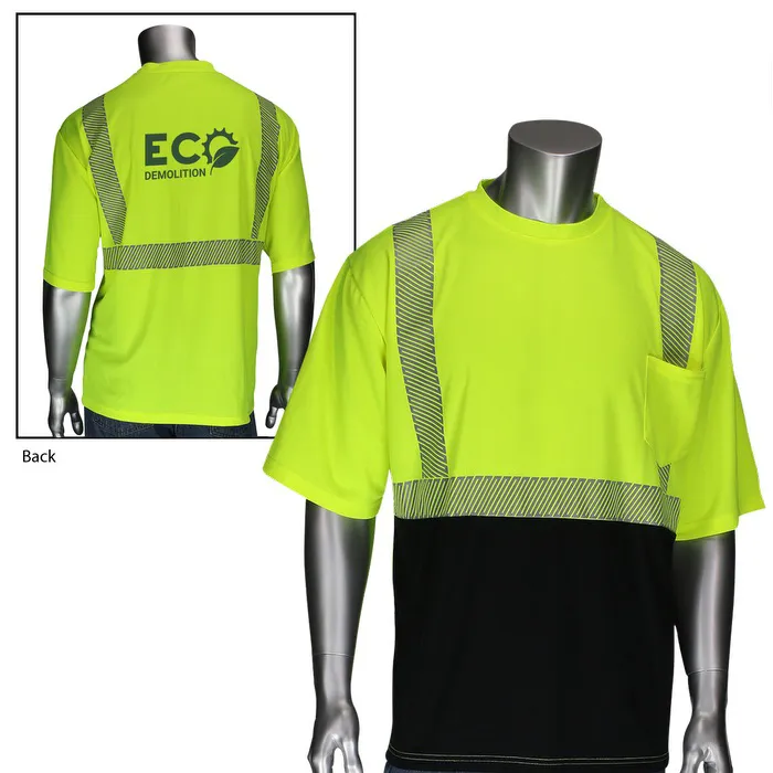 Class 2 Short Sleeve Black Bottom Front T-Shirt - product view 2