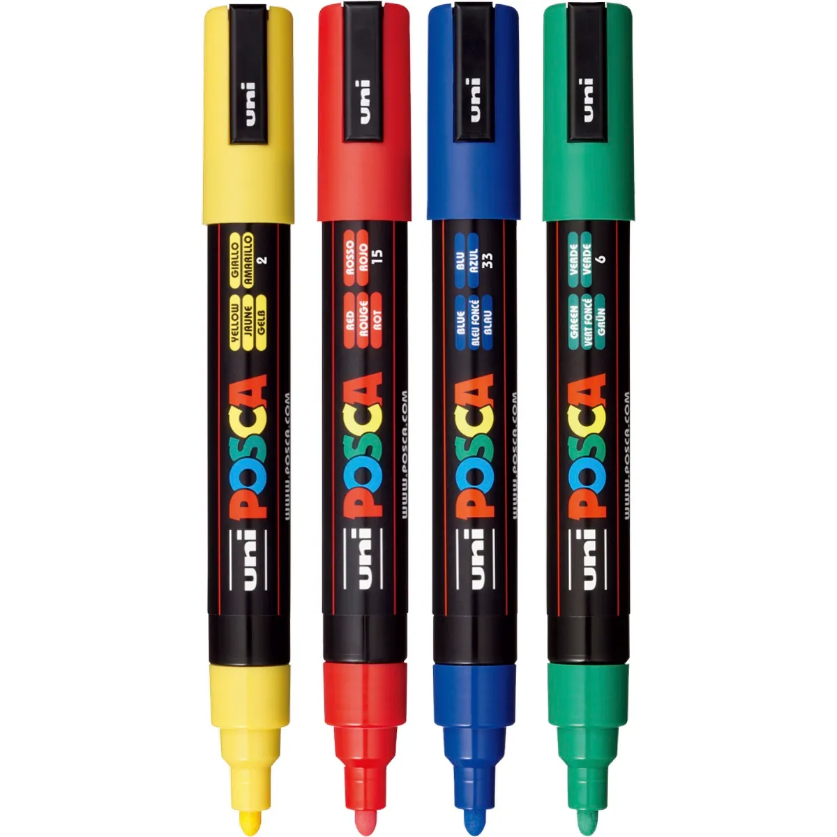 POSCA 4 Piece Standard Marker Set with Bag - product view 6