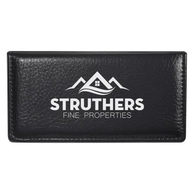 Leather Look Case Of Sticky Notes With Calendar - promotional product with custom logo