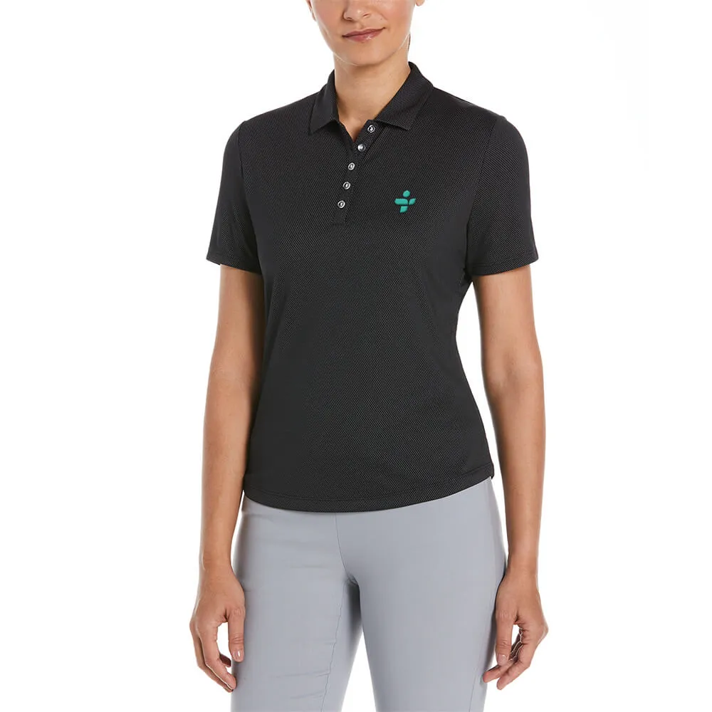 Ladies Polo Birdseye Pattern UV Repel Polyester