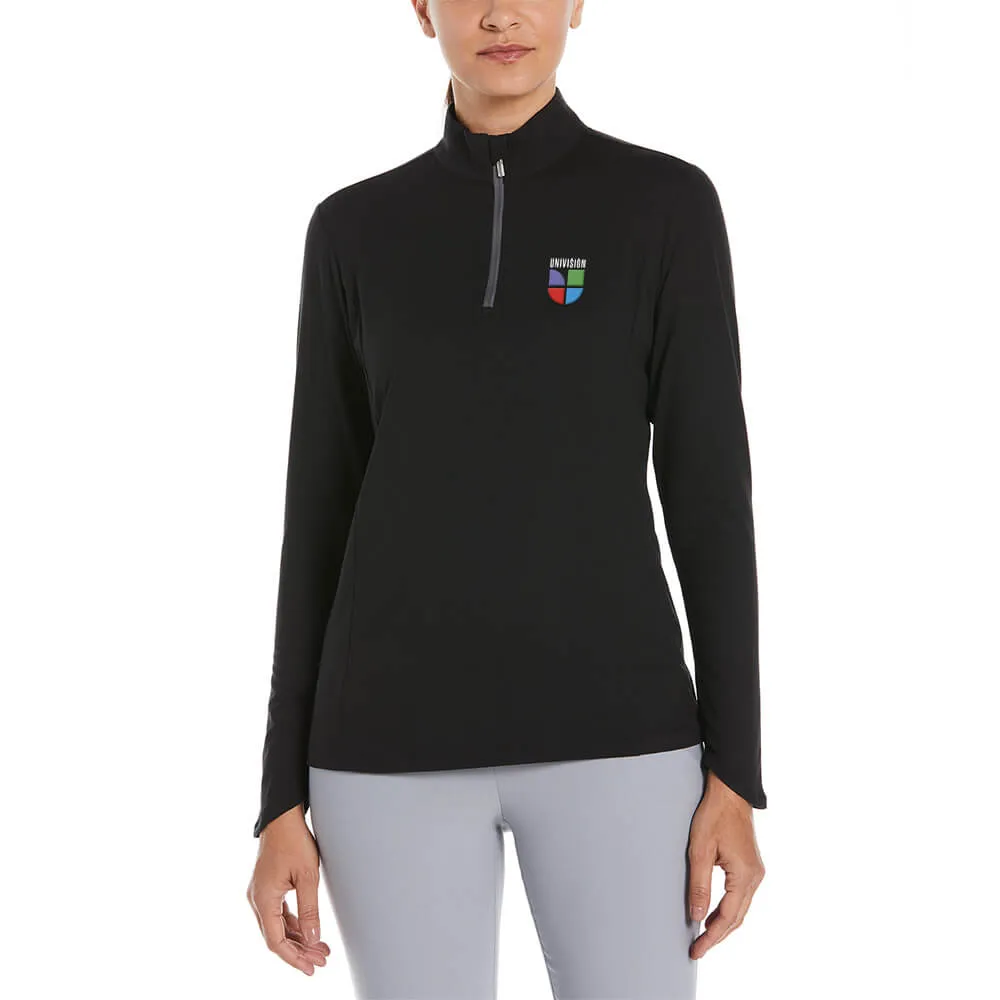 Ladies Pullover Lightweight Quarter Zip Water Repellent