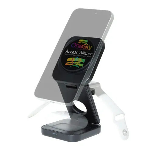 AMPSTATION 3-in-1 15W Wireless Charging Station - product view 4