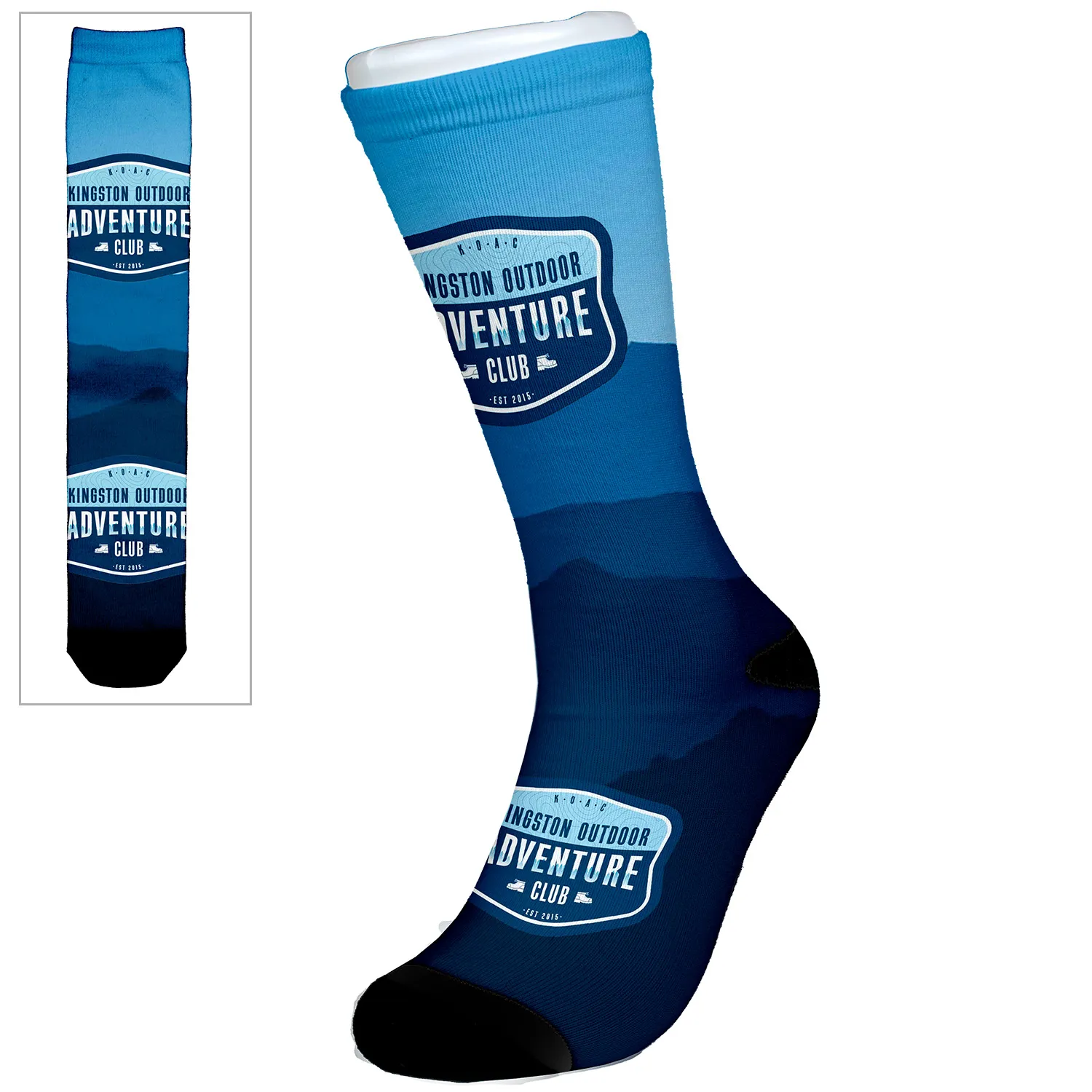 Dress Socks Dye Sublimated Polyester Reinforced - 18.75 in