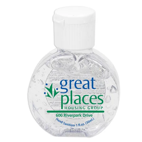 Hand Sanitizer Gel Round Bottle Citrus Scented - 1.0 oz