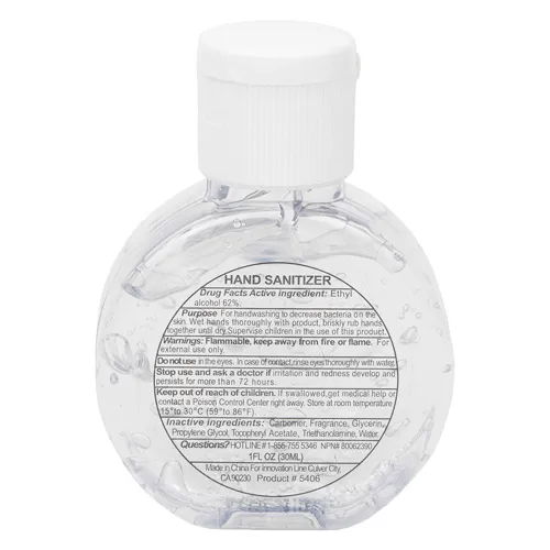 CIRPAL 1 oz Compact Hand Sanitizer Antibacterial Gel in Round Flip-Top Squeeze Bottle - product view 9