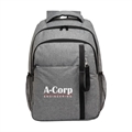 Computer Backpack Two-Tone Grey 300D Polyester - 11 x 17 in
