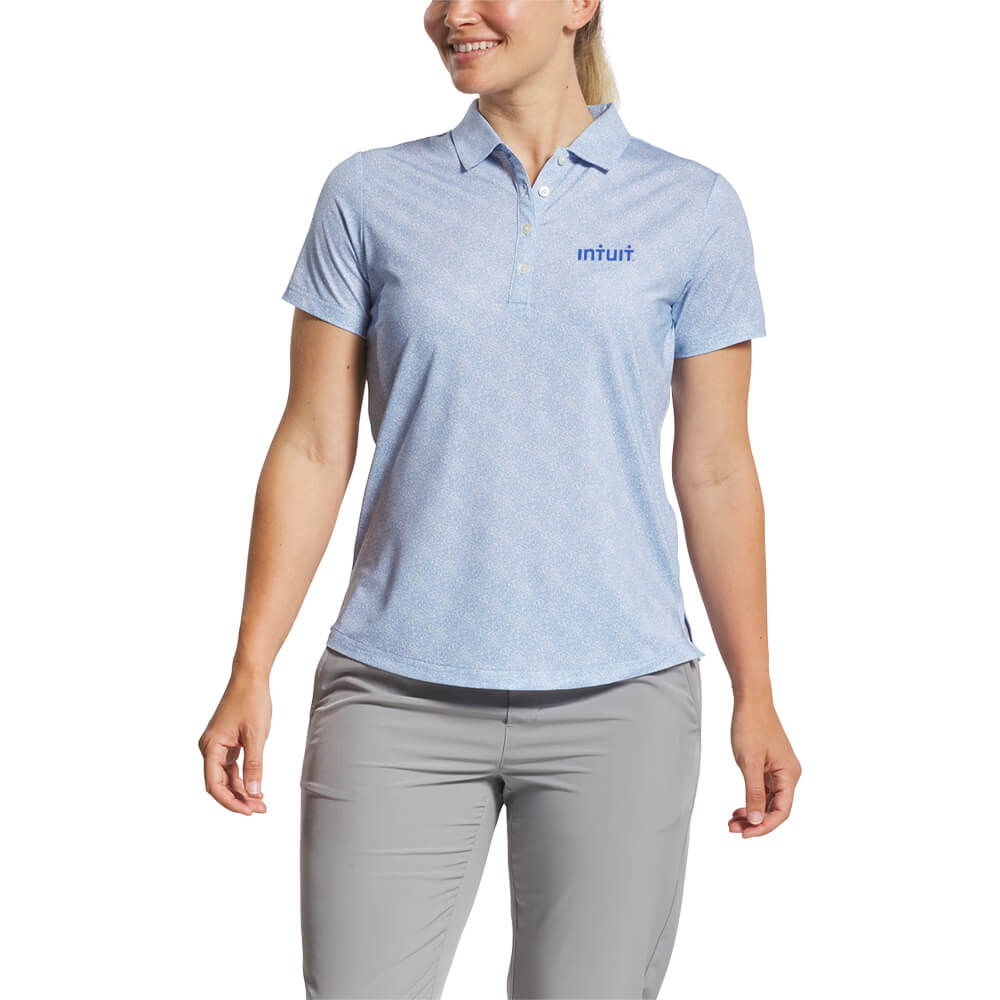 Golf Shirt Women's Speckle Four-Way Stretch Anti-Microbial