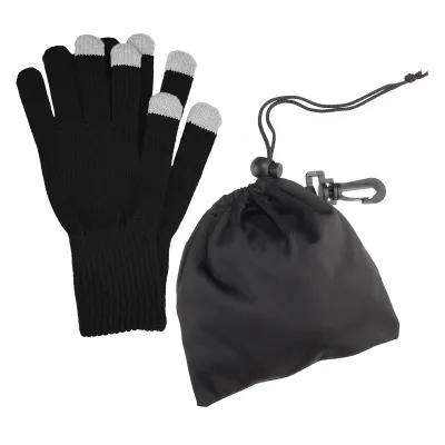 Touch Screen Gloves rPET Pouch Recycled - 5⅜ x 5¼ in - product view 5