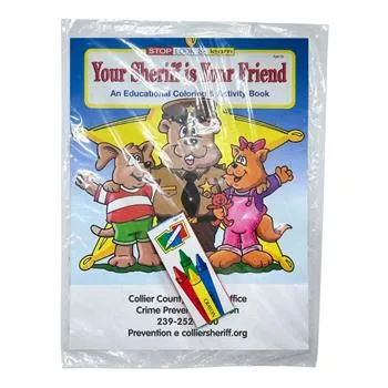 Sheriff Coloring Book with Crayons FSC Paper - 8 x 10.5 in