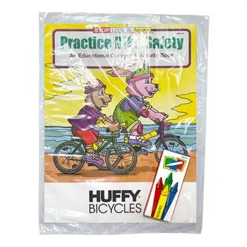 Bike Safety Coloring Book with Crayons FSC - 8 x 10.5 in