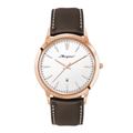 Dress Watch Rose Gold Steel Case White Dial - 43mm
