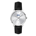 Ladies Watch Silver Metal Case Leather Strap - 30.5mm