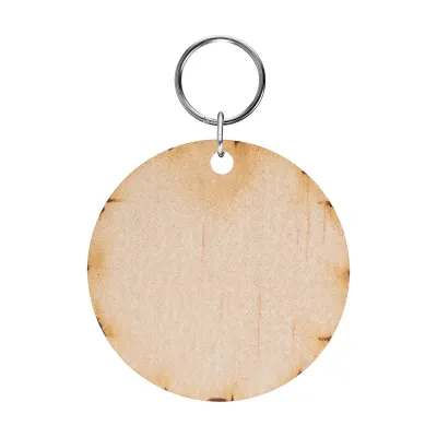 Wood Key Tag Full Color Edge-to-Edge - 6 x 1 in - product view 3