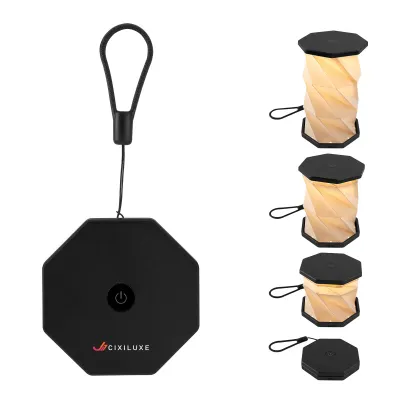 Mini Folding Lamp Collapsible Paper Shade - 3 in Closed - product view 4