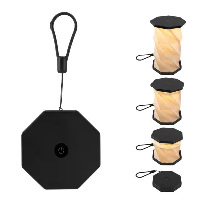 Mini Folding Lamp Collapsible Paper Shade - 3 in Closed - product view 5