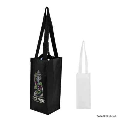 Custom Wine Tote Bag rPET Non-Woven Recycled - 5 x 12 in