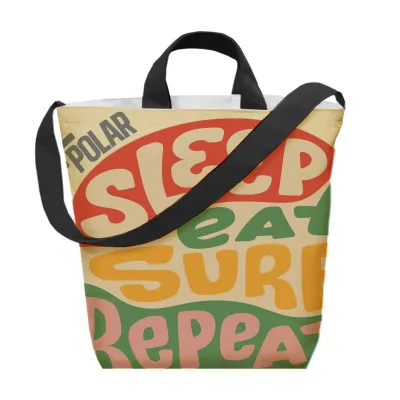 Custom Tote Bag rPET Satchel Style - 16 x 18 in