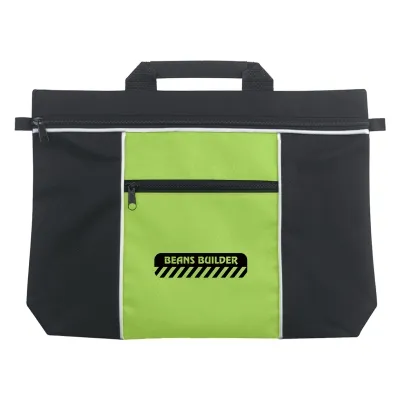 Document Bag Polyester with Front Pocket - 15 x 13 in