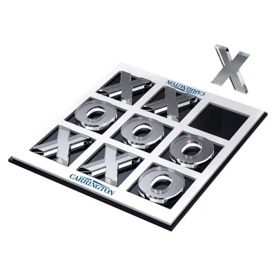 Tic-Tac-Toe Acrylic Game with Game Pieces - 8.25 x 7.75 x 0.5 in