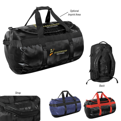 Duffel Bag Waterproof PVC Padded Straps - 17 x 30 in