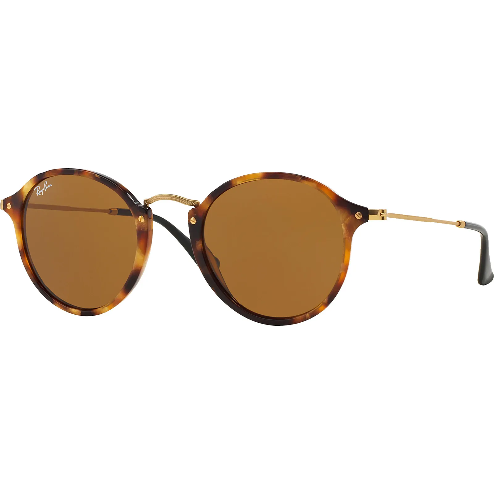 Ray-Ban Phantos Sunglasses Round Vintage Tortoise - 7 x 5 in