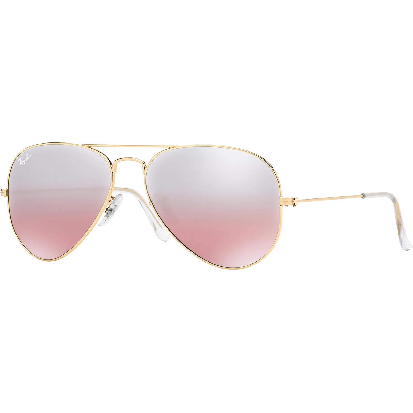 Ray-Ban Aviator Sunglasses Pink Flash Lens - 58/14/135