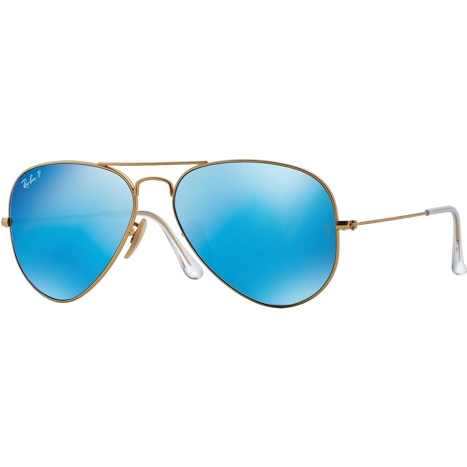 Ray-Ban Aviator Sunglasses Polarized Matte Gold - 58mm