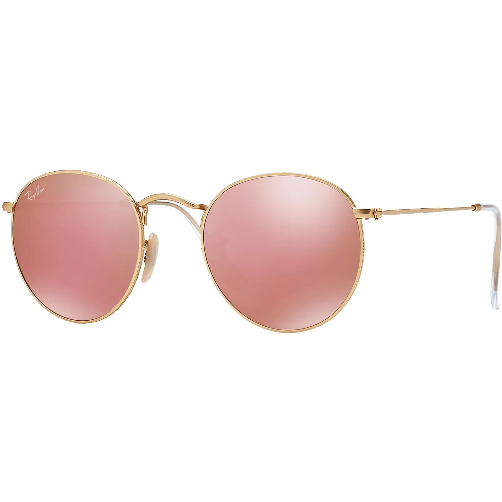 Ray-Ban Round Metal Sunglasses Brown Pink - 50mm