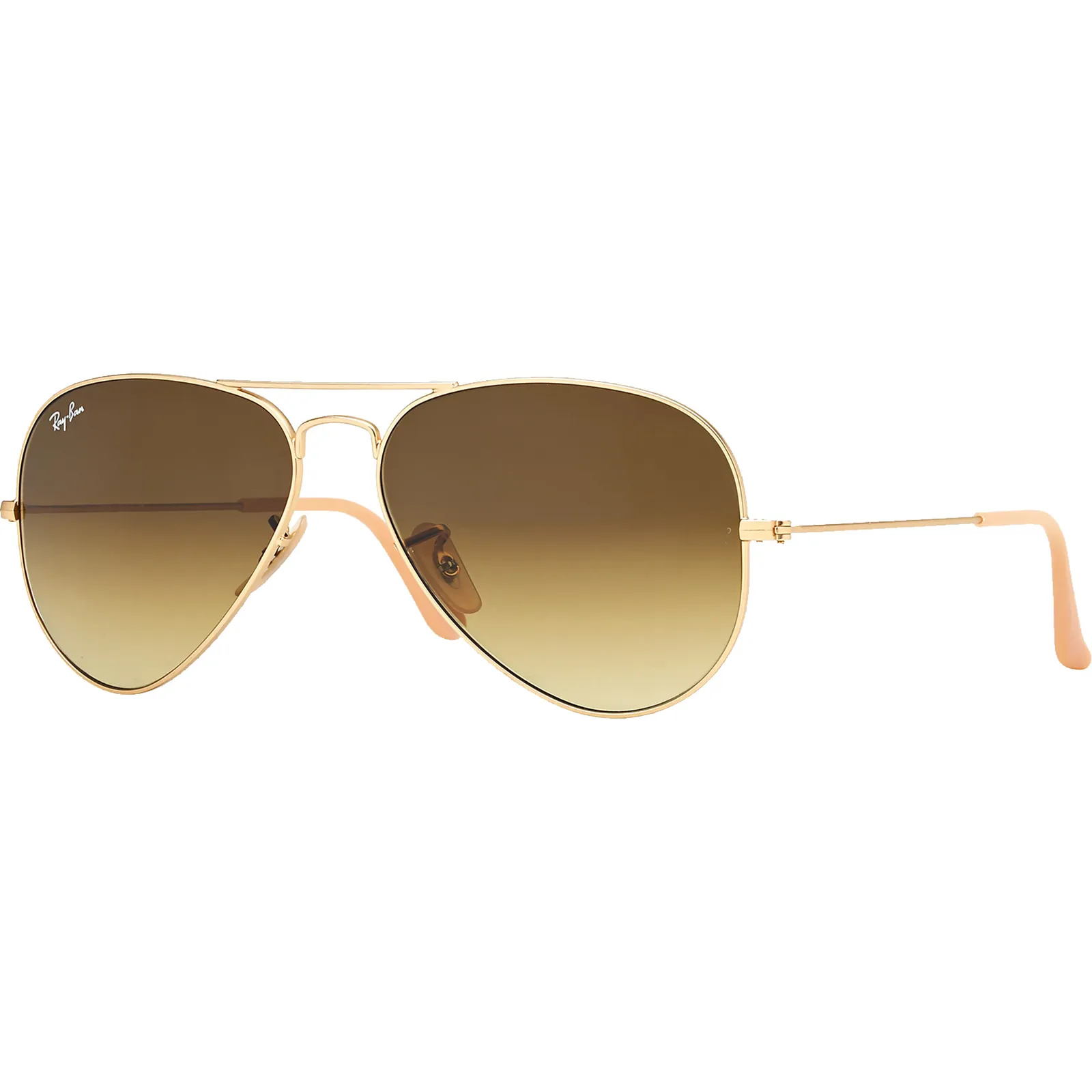Ray-Ban Aviator Sunglasses Gold Brown Classic - 59mm