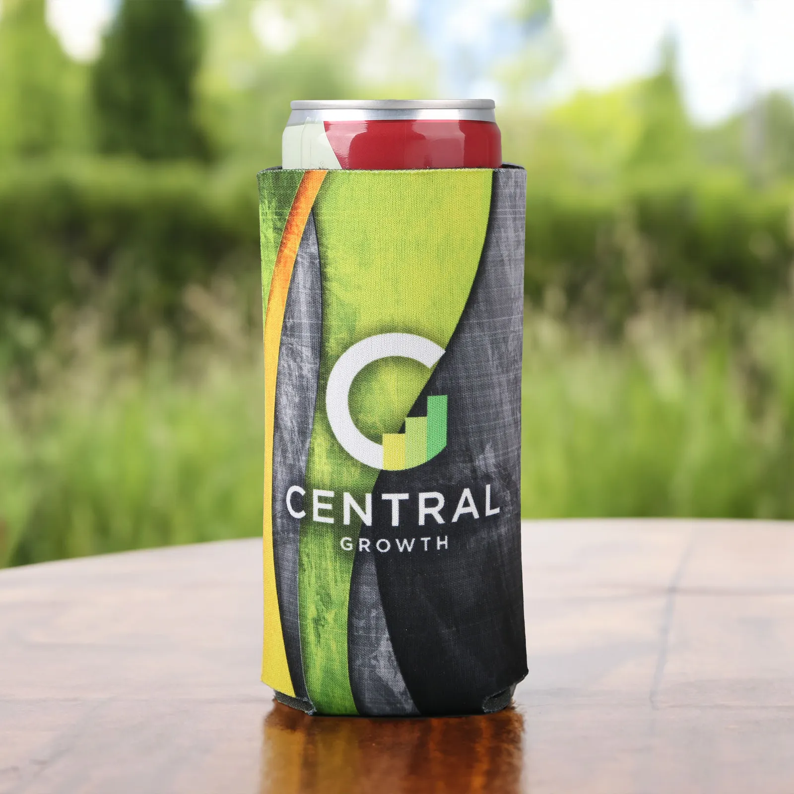 Custom Koozies Slim Can Full Color Scuba Foam - 12 oz