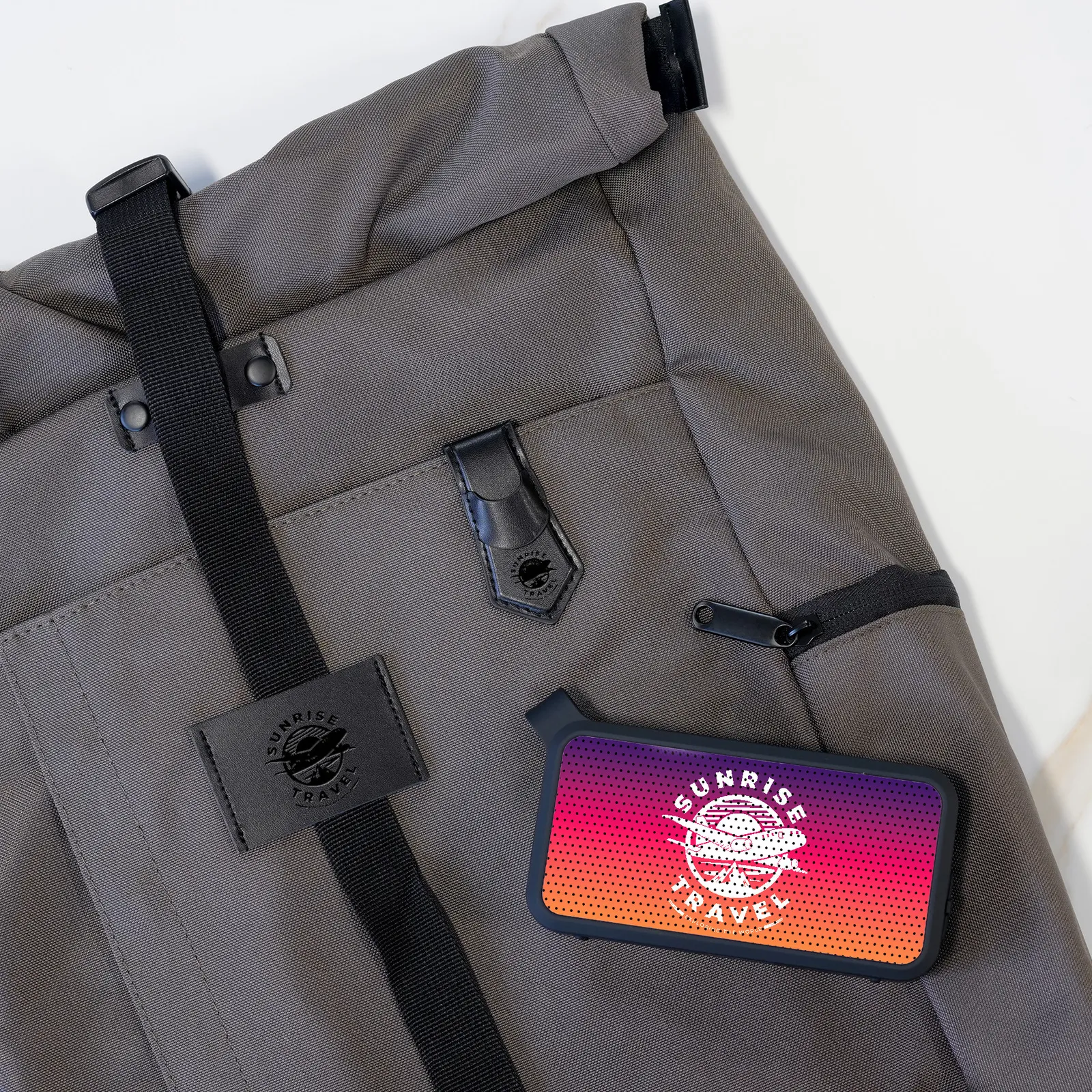 Outdoor Kit Waterproof Speaker with Roll Top Backpack