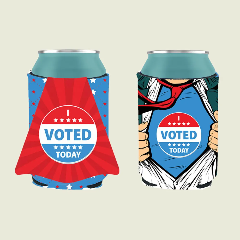 Can Cooler Hero Shape Full Color Scuba Foam