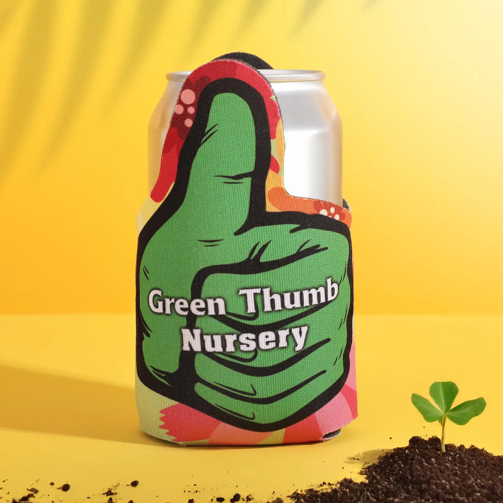 Custom Koozies Thumbs Up Can Cooler High-Density Foam - 4 x 4 in - product view 2