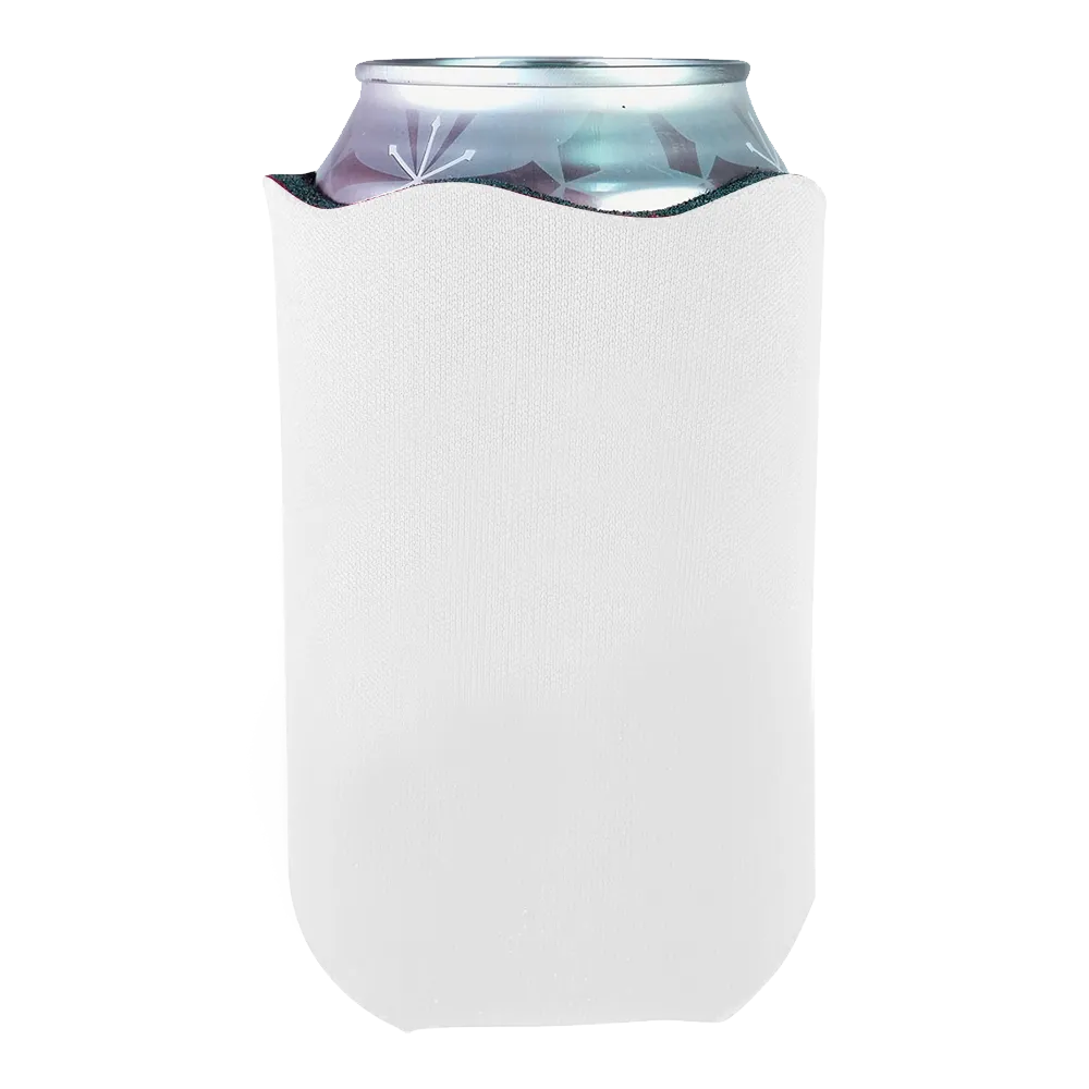 Custom Koozies Wave Can Cooler High-Density Scuba Foam - 4 x 4 in - blank view 2