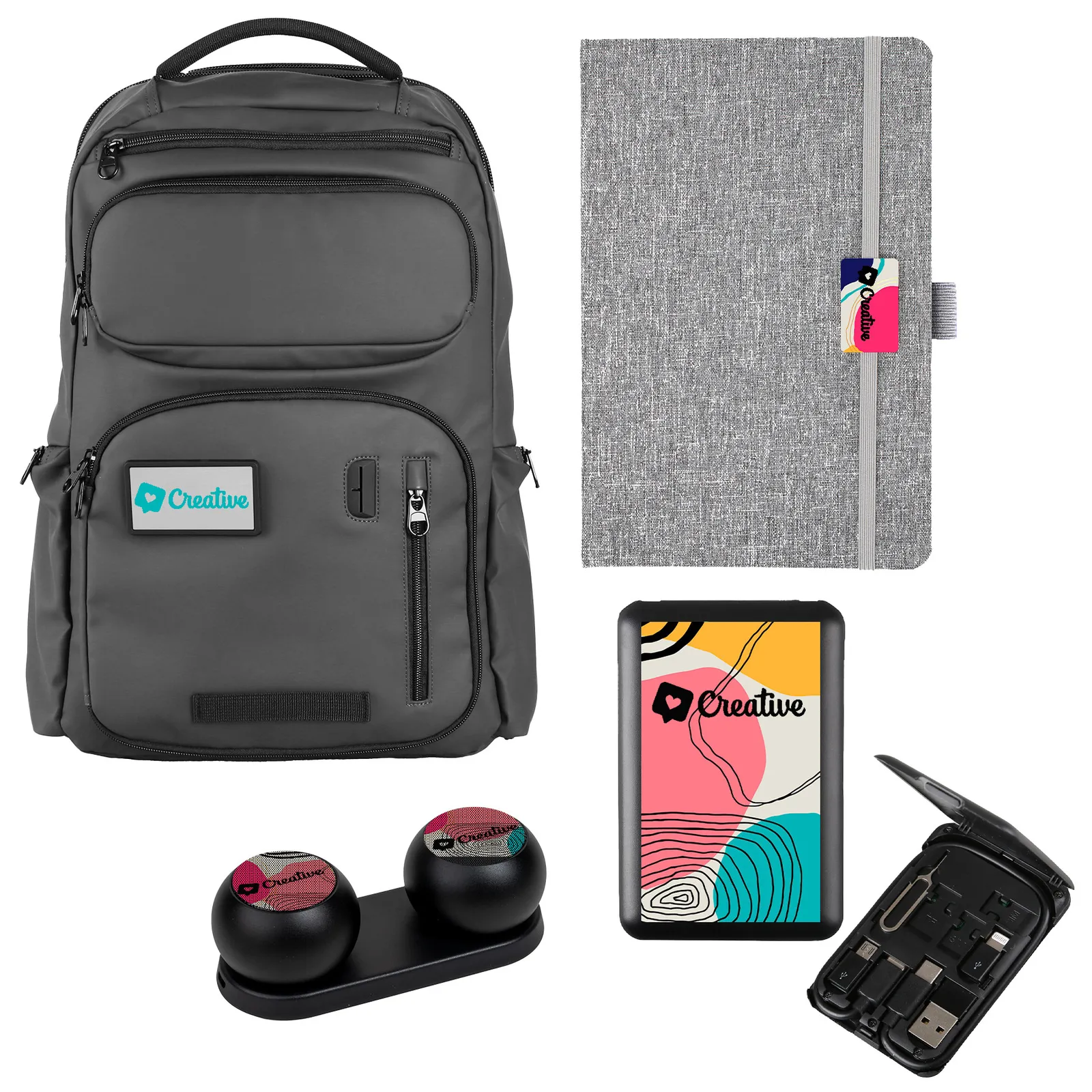 Desk Connect Kit Journal Speakers Wireless Charger - 14 x 19 x 6.5 in - product view 2