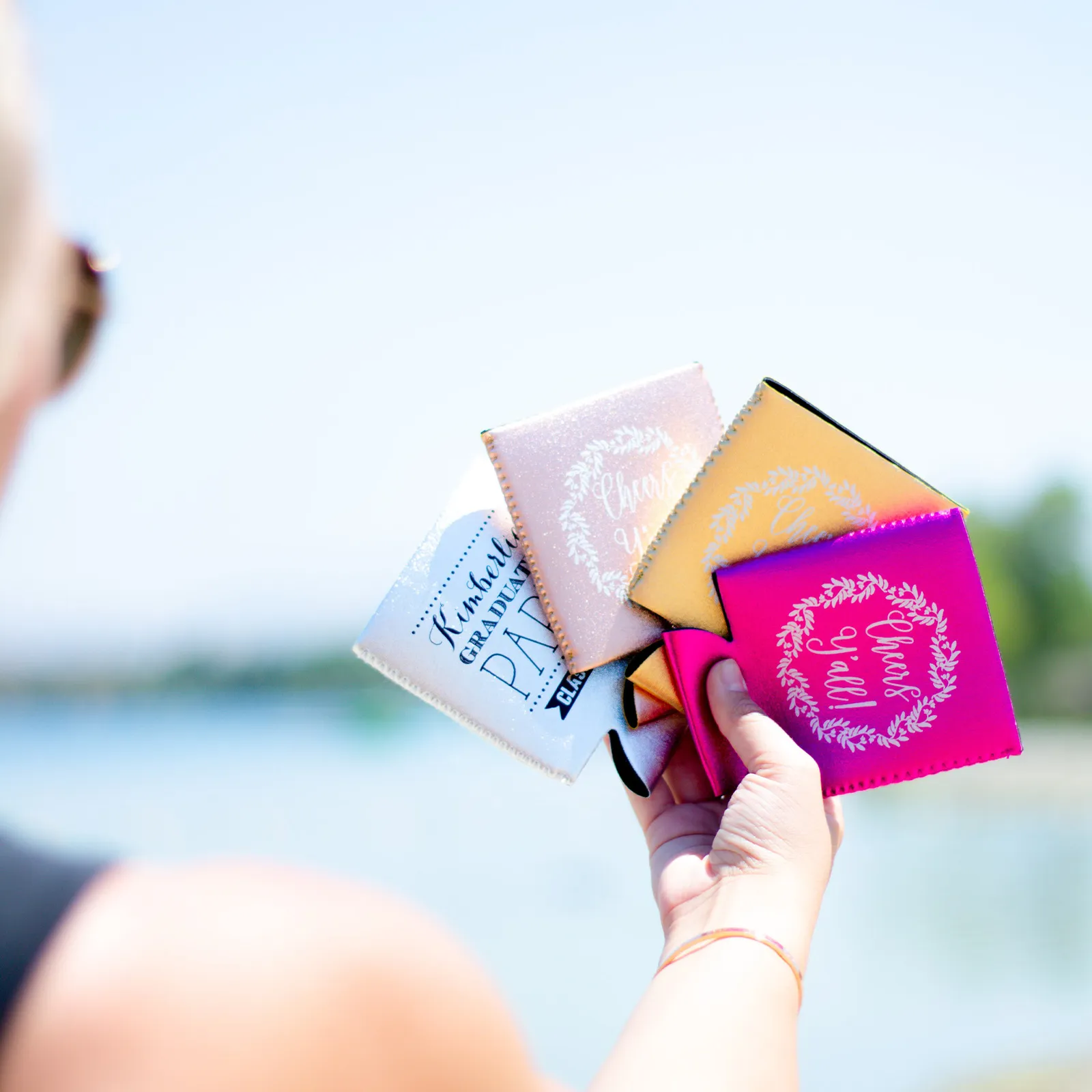 Custom Koozies Metallic Neoprene Collapsible - 12 oz