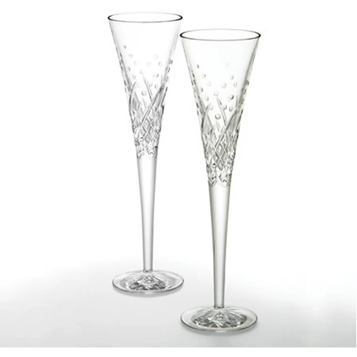 Waterford Champagne Flute Crystal Happy Celebration - 10.25 in