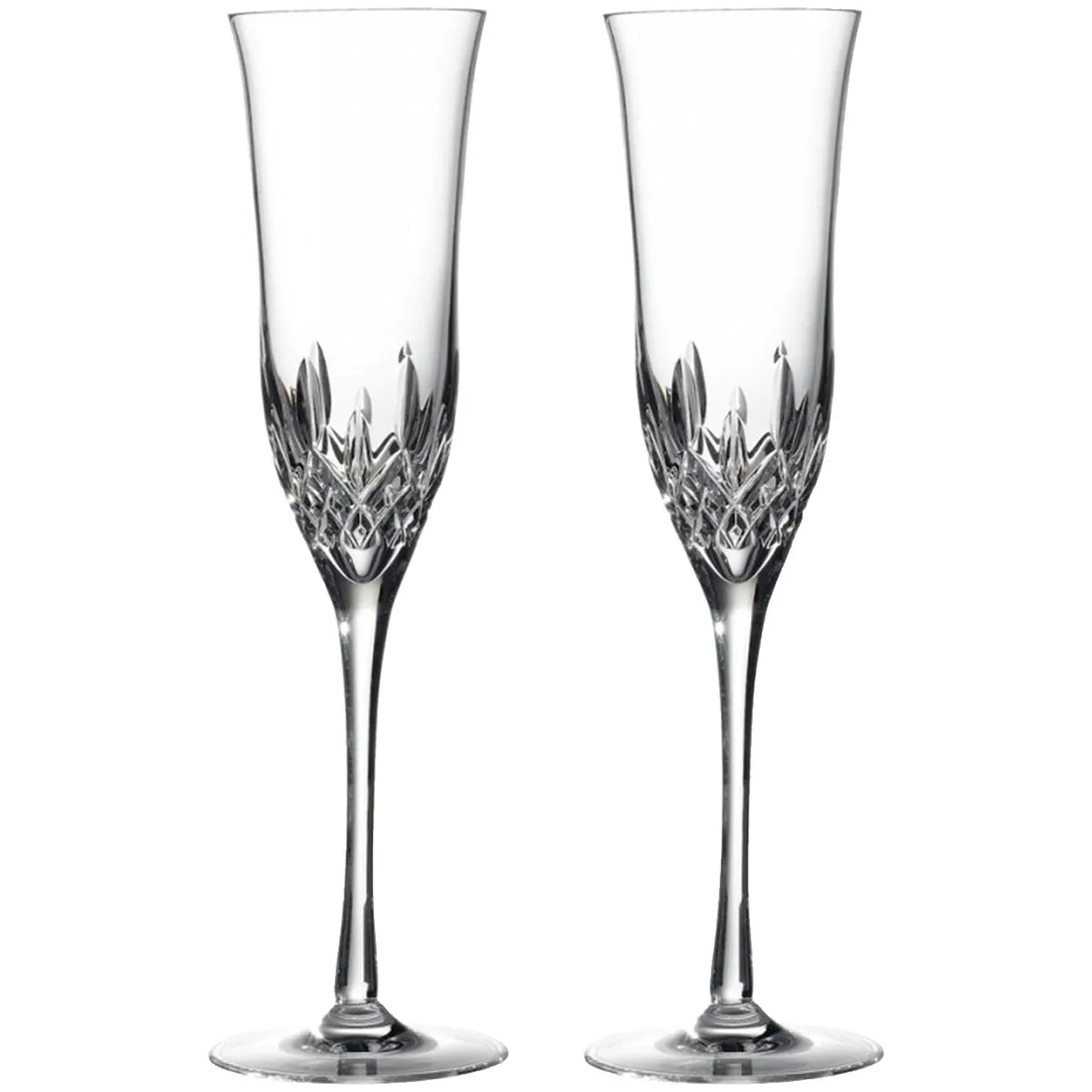 Waterford Champagne Flute Lismore Essence Crystal - Pair
