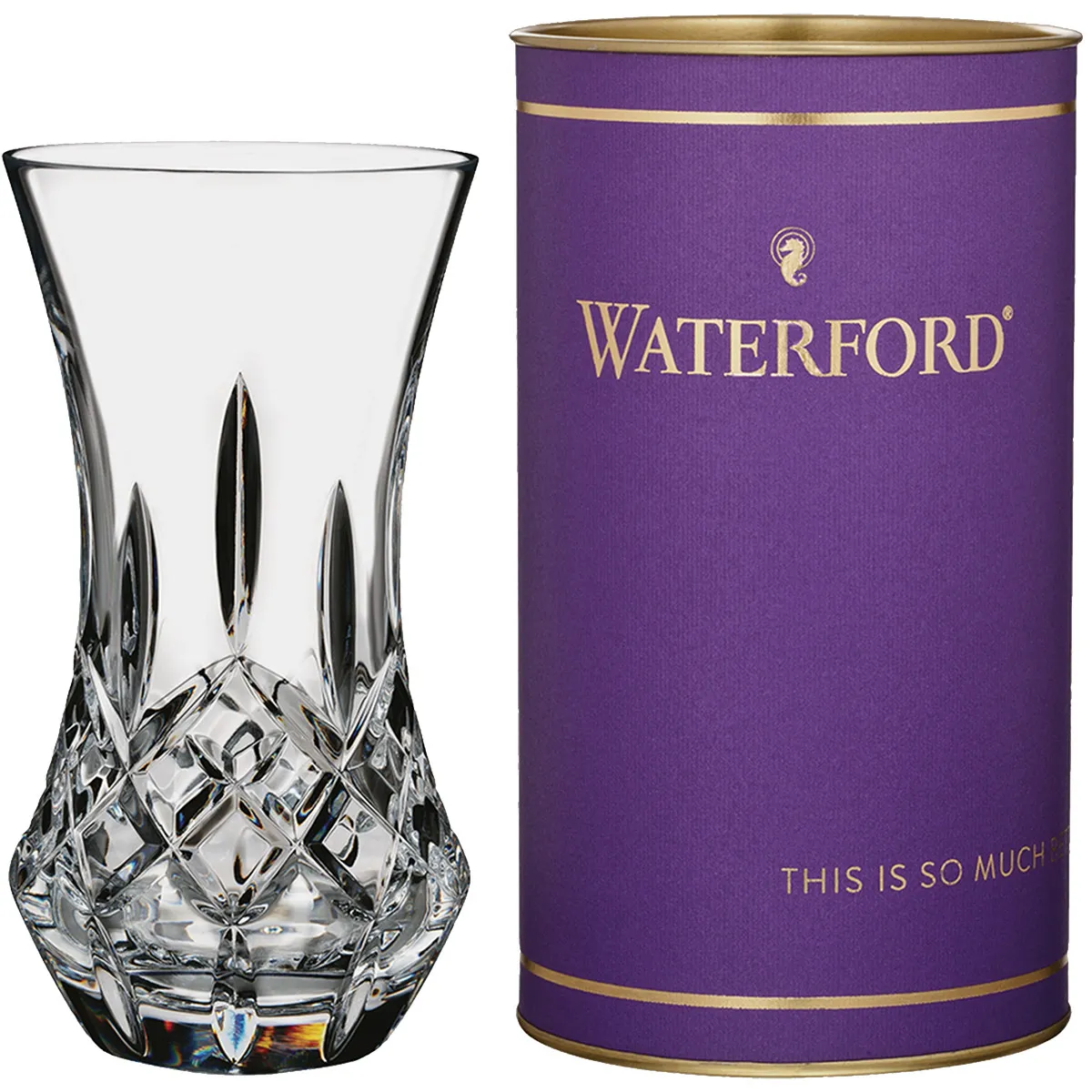 Waterford Vase Giftology Lismore Bon Bon Crystal - 6 in