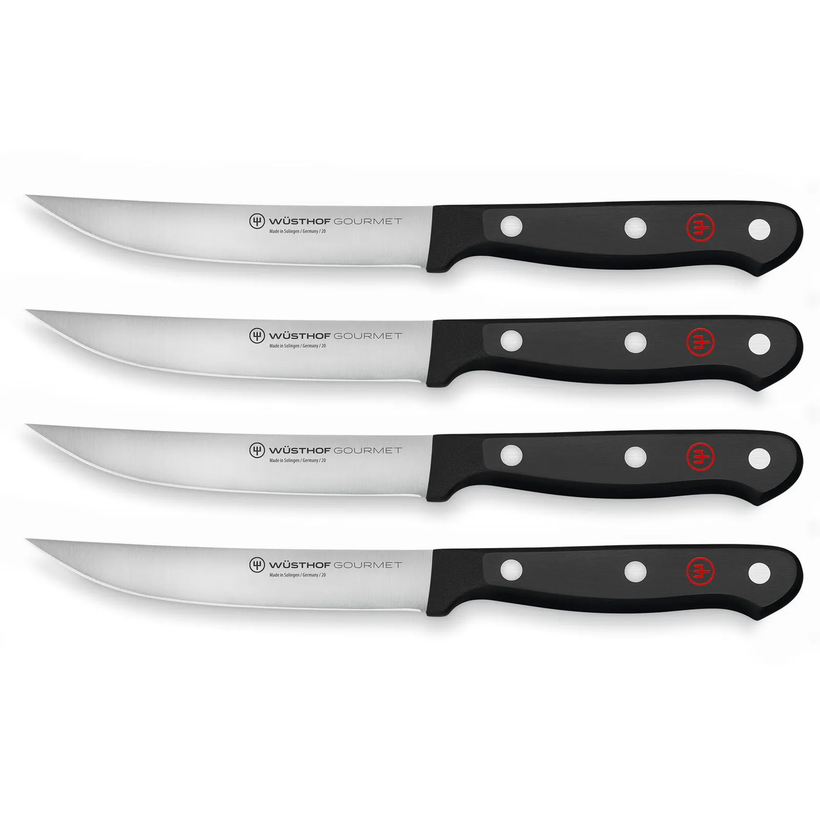 Gourmet Steak Knife Set Laser-Cut Steel (4 Piece)