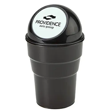 Mini Auto Trash Can Spring-Hinged Lid Cup Holder - product view 2