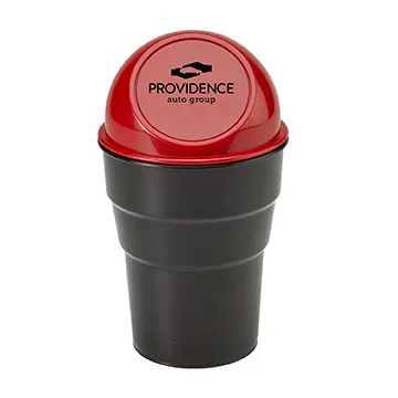 Mini Auto Trash Can Spring-Hinged Lid Cup Holder - product view 4