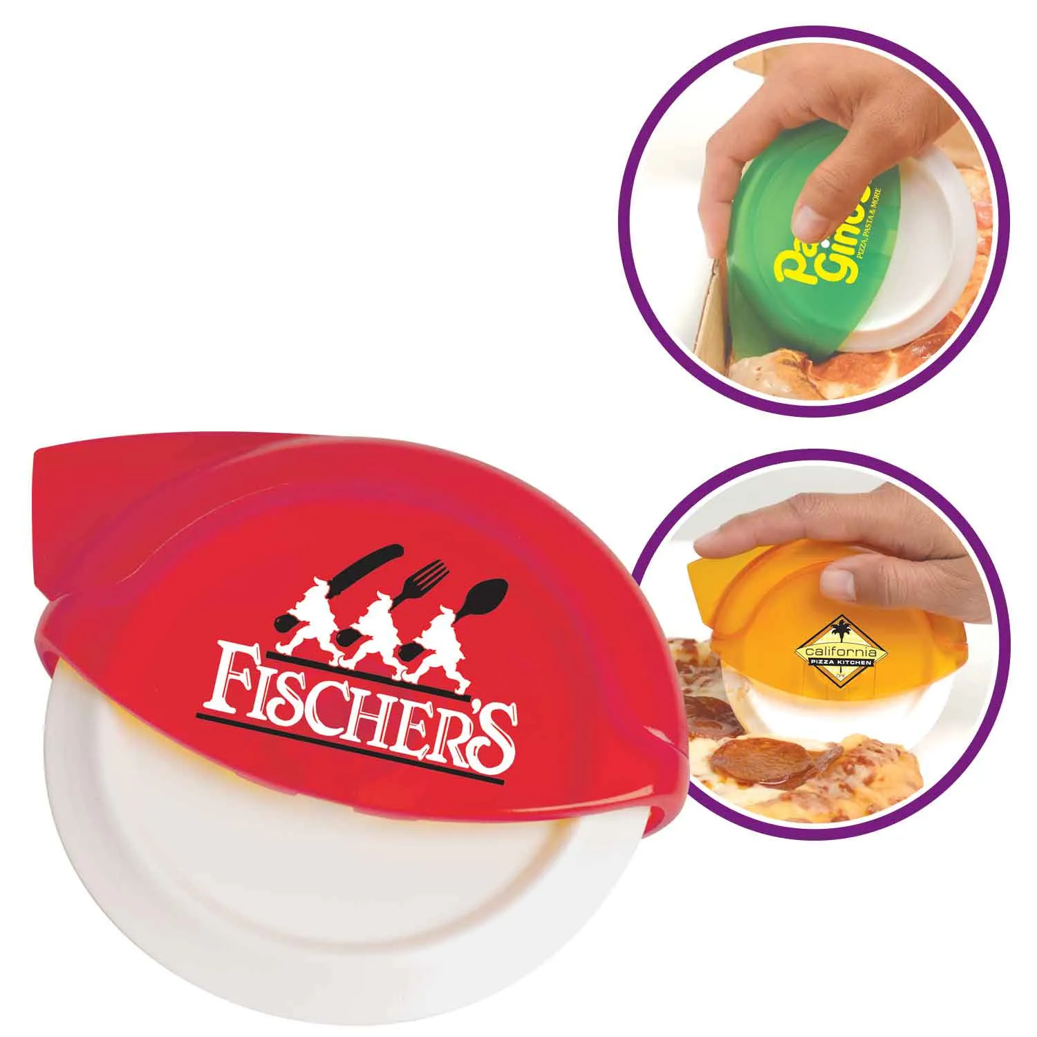 Pizza Cutter Supreme Contoured Blade Plastic - 4.875 in