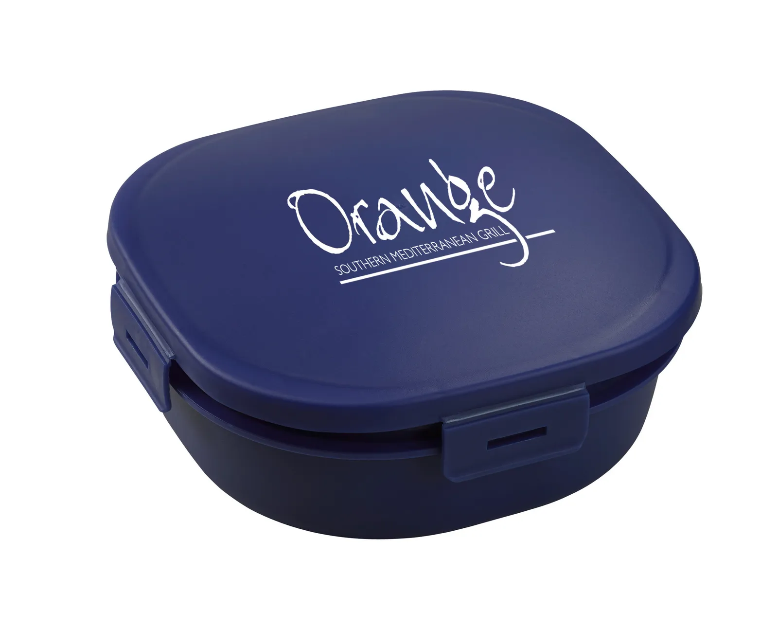 Salad Container Built-in Dressing Cup Polypropylene - 7 x 7 in - product view 2