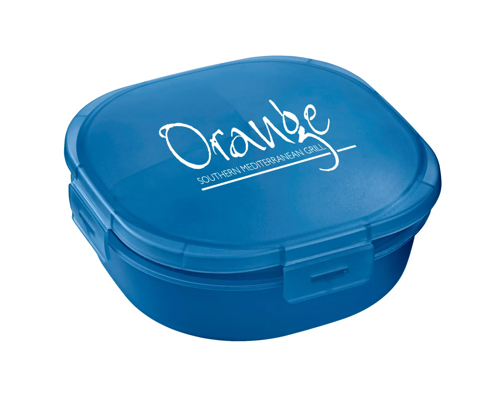 Salad Container Built-in Dressing Cup Polypropylene - 7 x 7 in - product view 3