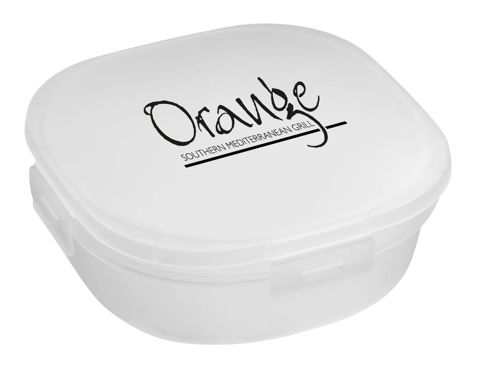 Salad Container Built-in Dressing Cup Polypropylene - 7 x 7 in - product view 4