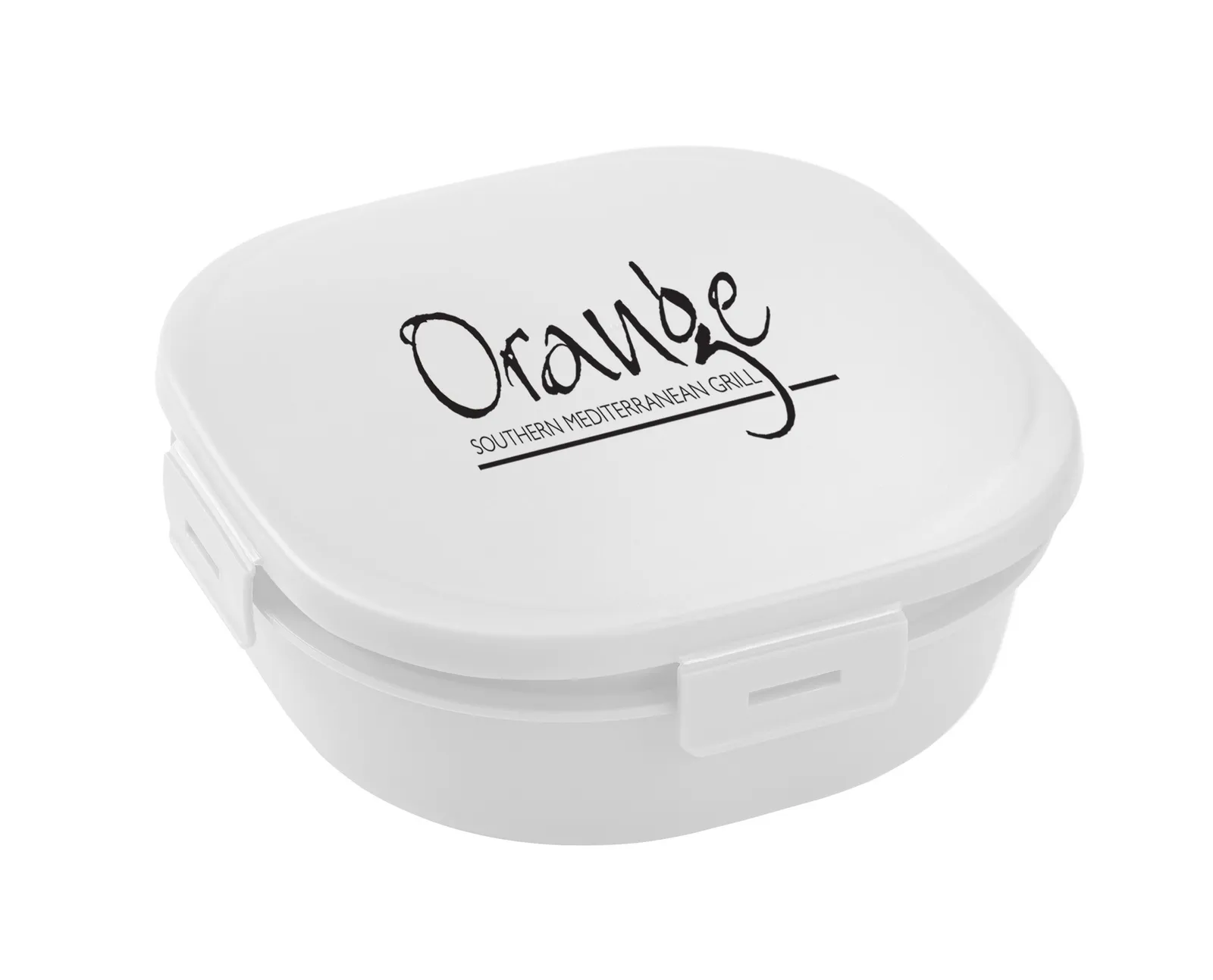 Salad Container Built-in Dressing Cup Polypropylene - 7 x 7 in - product view 7