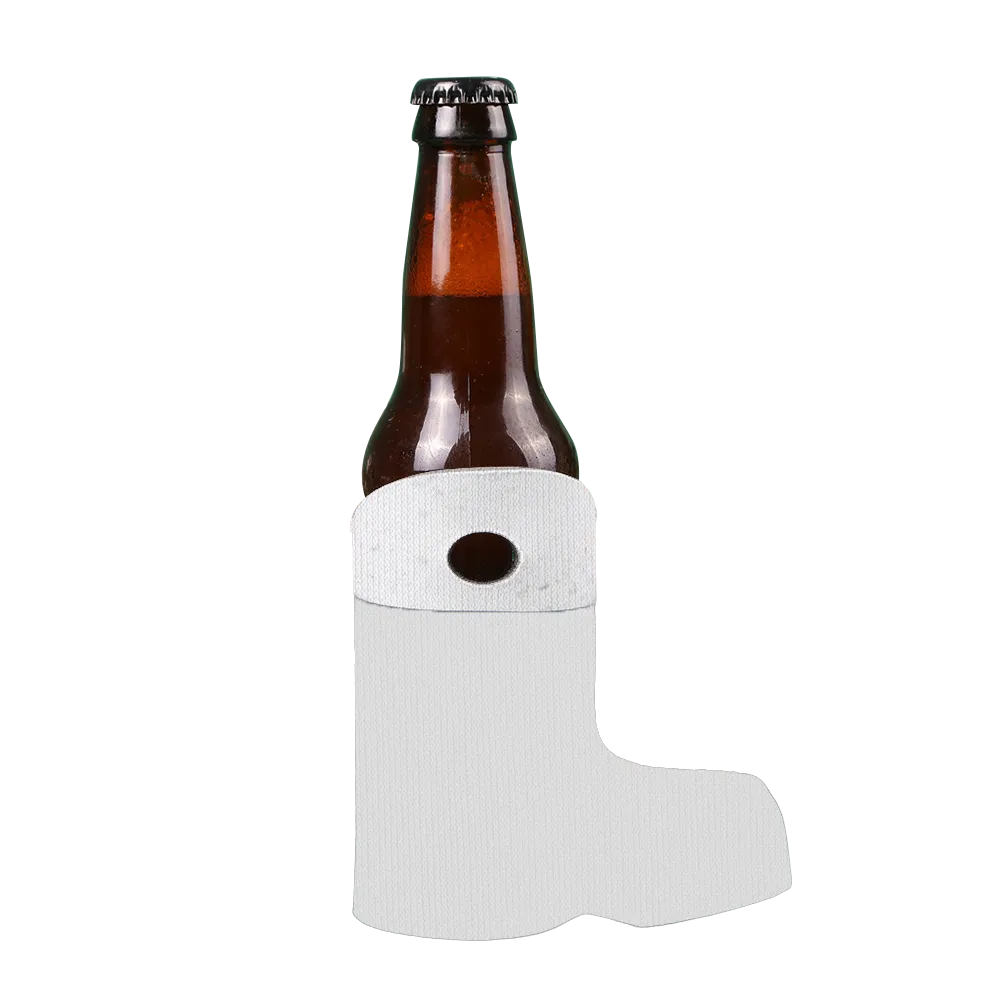 Full Color Boot Bottle Sleeve Scuba Foam - 5.5 in - blank view 2