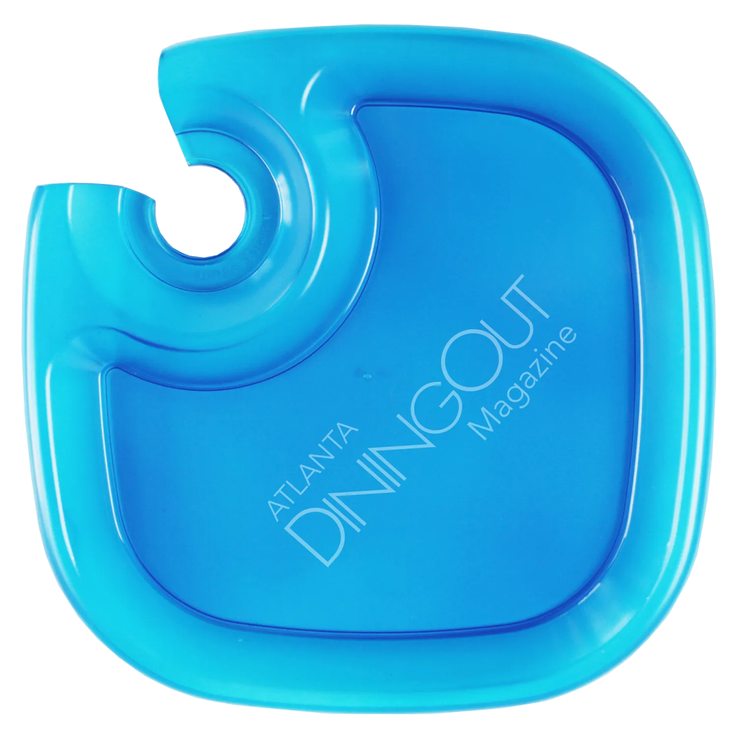 Party Tray with Wine Glass Holder - 9 x 9 in - product view 5