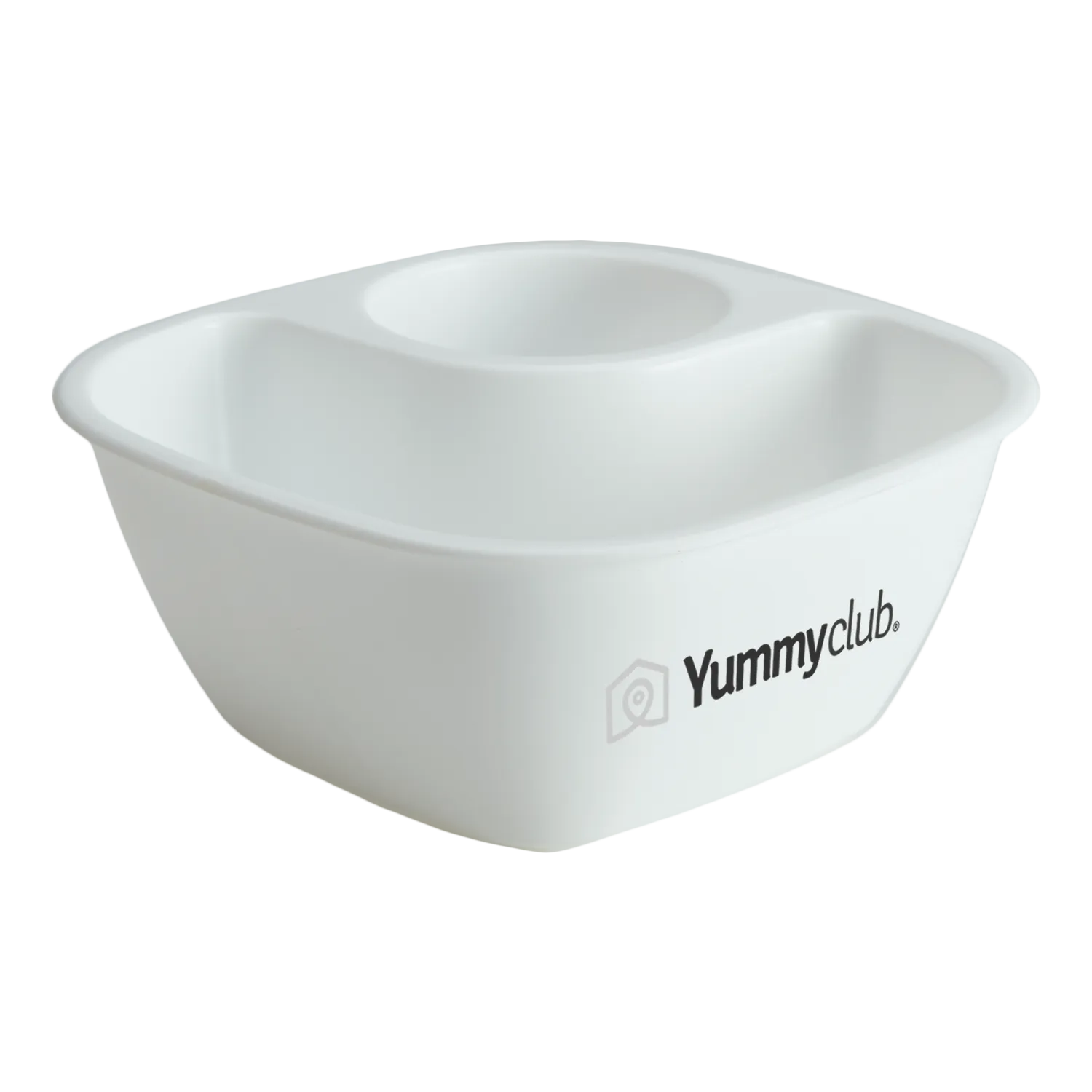 Snack Bowl Two Compartment with Dip Section - 5.75 in - product view 1